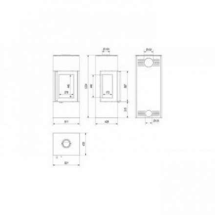 Купить Печь-камин Kratki THOR 8 View в Могилеве Амазонка бай фото в Могилеве