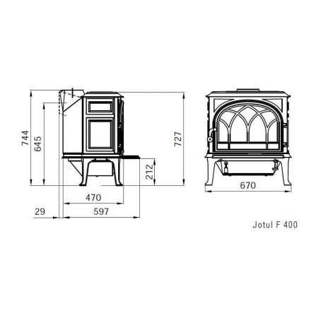 Чугунная печь камин Jotul F 400 BP в Могилеве