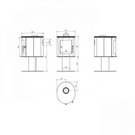 Купить Печь-камин Kratki Koza/Orbit в Могилеве Амазонка бай фото в Могилеве