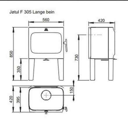 Чугунная печь камин Jotul F 305 LL WHE в Могилеве