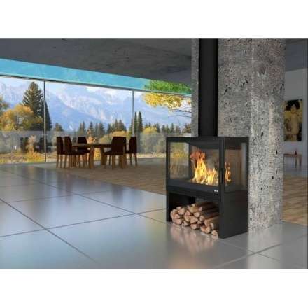 Купить Печь-камин KFD STO iM 14 в интерьере чугунная в Могилеве в Могилеве