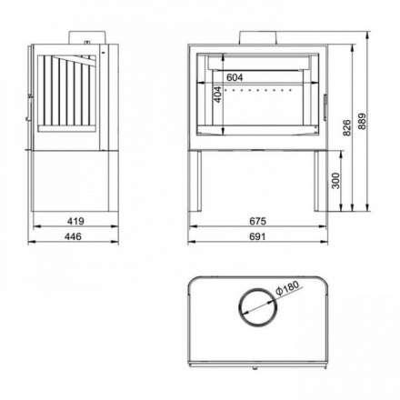 Купить Печь-камин KFD STO M 14 в интерьере чугунная в Могилеве в Могилеве