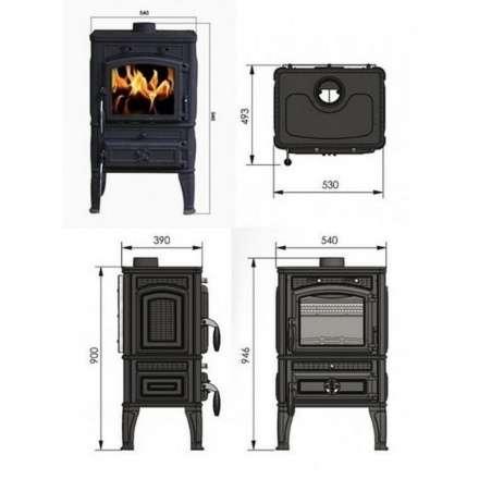 Печь-камин Guca LAVA из чугуна в Могилеве