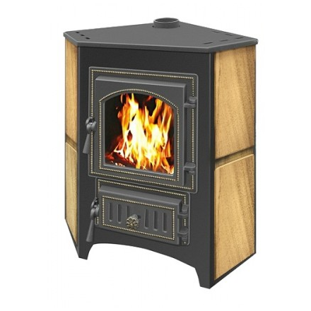 Печь-камин Везувий ПК-01 (220) угловой песчаник 9 кВт Амазонка бай фото в Могилеве