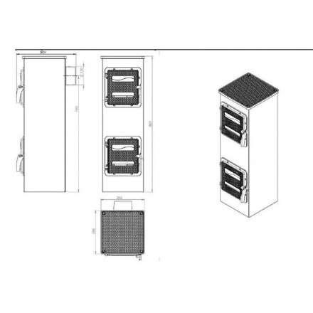 Купить отопительную печь Nordflam Genua в Могилеве