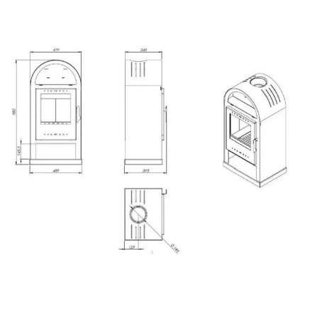  Купить Печь-камин NORDflam Teramo в Могилеве Амазонка бай фото в Могилеве