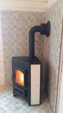 Купить Печь-камин Везувий ПК-01 (270) угловой красный 9 кВт в Могилеве в Могилеве