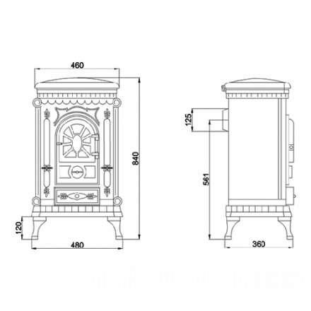 Печь-камин Ambra Eurokom Амбра Амазонка бай фото в Могилеве
