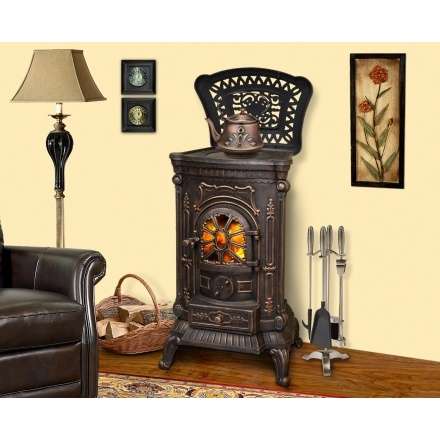 Печь-камин Ambra Eurokom Амбра Амазонка бай фото в Могилеве