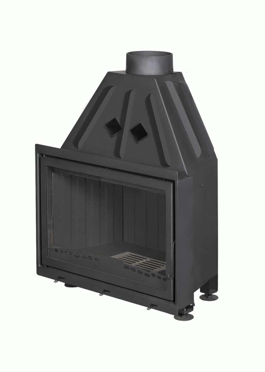 Каминная топка Экокамин Альфа 800 B черный шамот купить в Могилеве