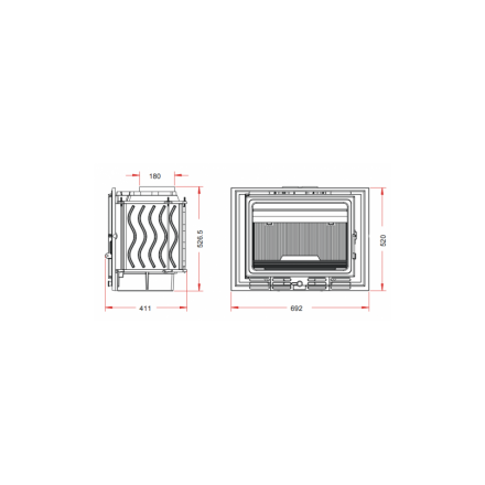 Каминная топка Invicta 700 ECO 14kW в Могилеве