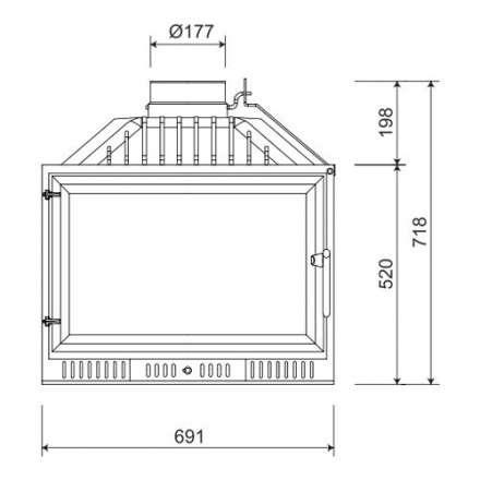 Каминная топка NORDflam Atina в Могилеве