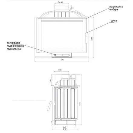 Каминная топка NORDflam Capri в Могилеве