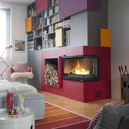 Каминная топка Invicta d’Angle Vitre стекло слева в Могилеве