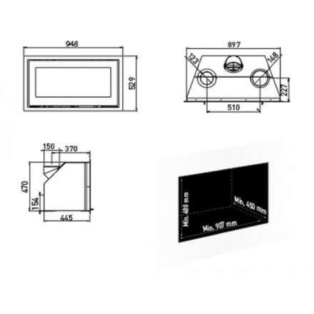 Каминная топка Lotus H470 W Magic в Могилеве