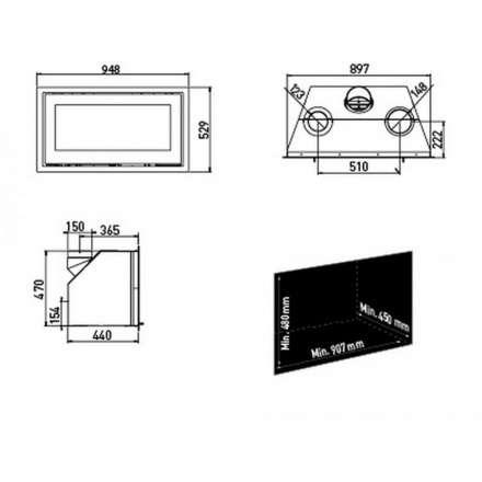 Каминная топка Lotus H470 WR в Могилеве