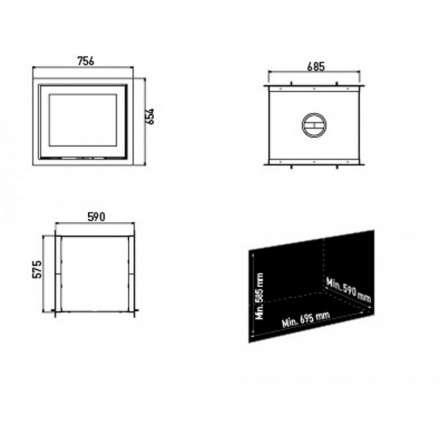 Каминная топка Lotus H570 T в Могилеве