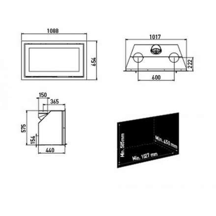 Каминная топка Lotus H570 W Magic в Могилеве