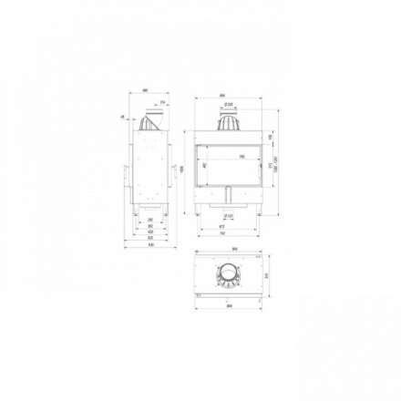 Каминная топка Kratki Lucy/14/T в Могилеве