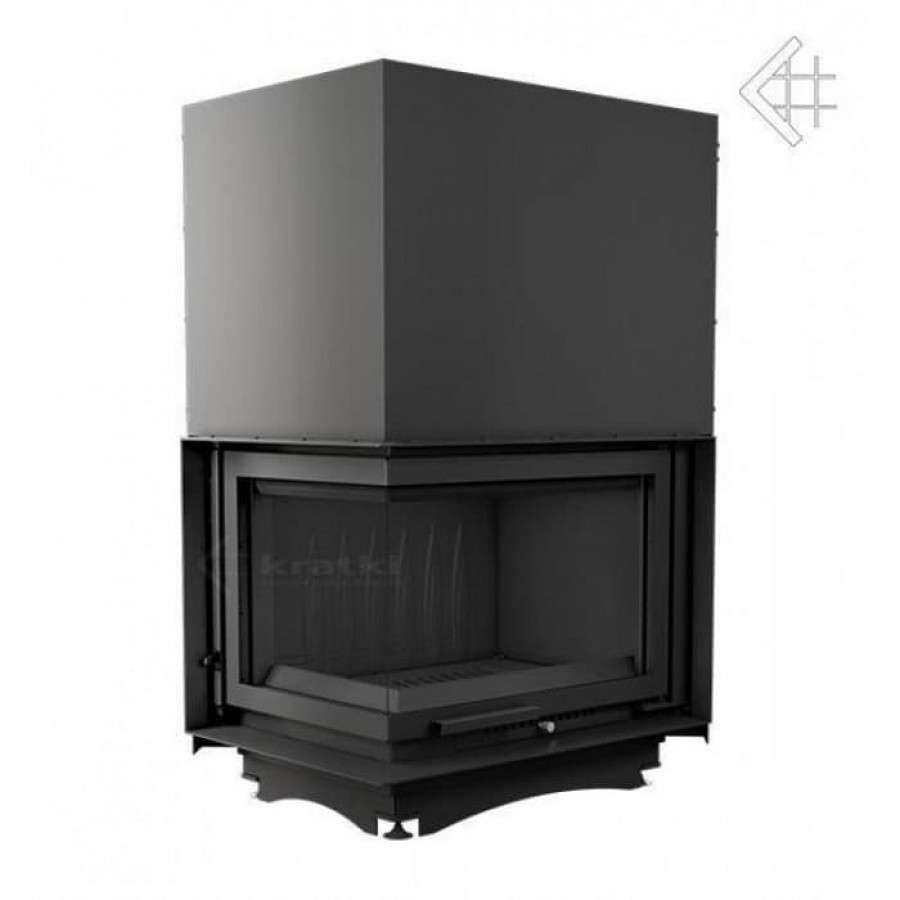 Каминная топка Kratki Zuzia/L/BS/G (угловое стекло слева, гильотина) Амазонка бай фото в Могилеве