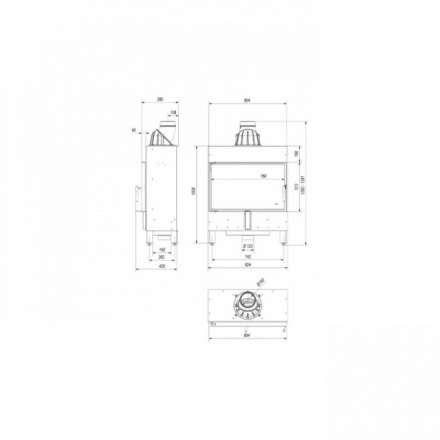 Каминная топка Kratki Lucy/14/Slim в Могилеве
