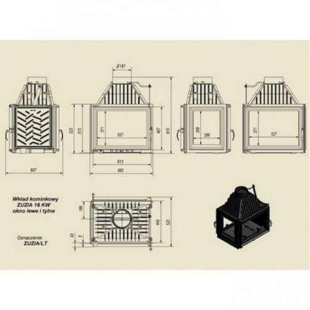 Каминная топка Kratki Zuzia/LT в Могилеве