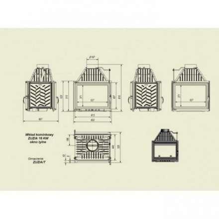Каминная топка Kratki Zuzia/T в Могилеве