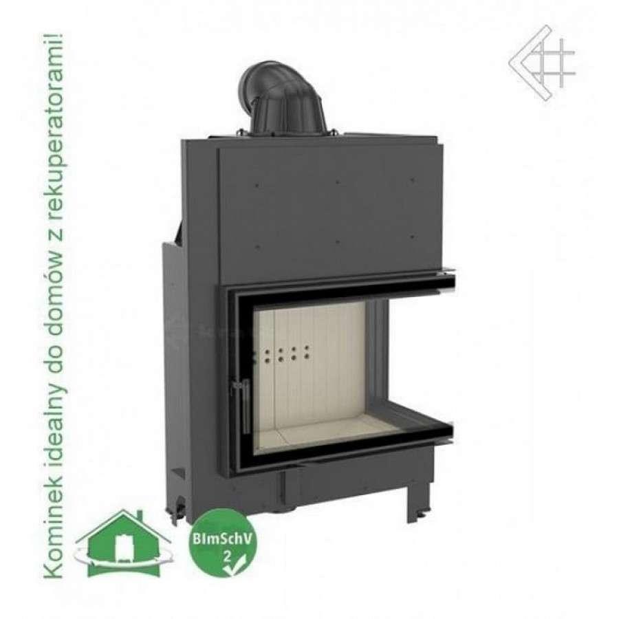 Каминная топка Kratki MBA/P/BS (угловое стекло справа) Амазонка бай фото в Могилеве