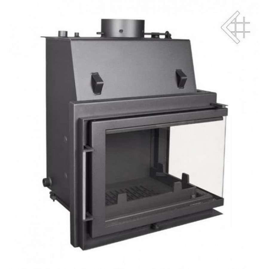 Каминная топка Kratki Zuzia/PW/BP/15/BS/W (угловое стекло справа, змеевик) Амазонка бай фото в Могилеве