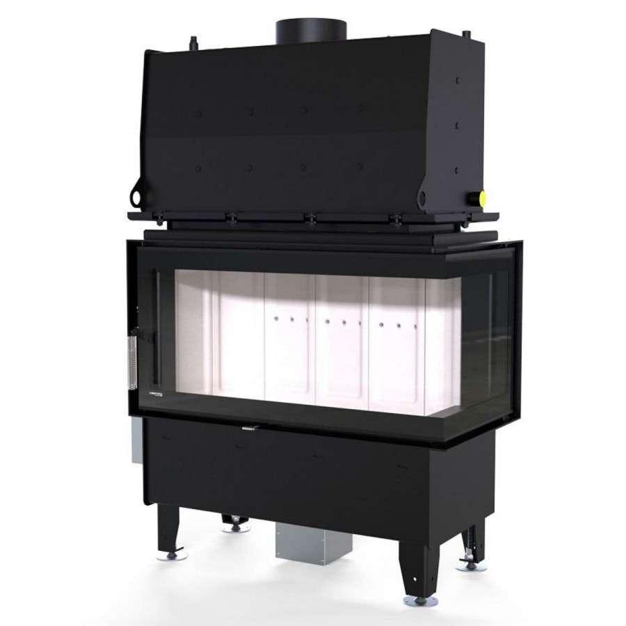 Каминная топка Defro Home RIVA ME BP SHORT угловая, с водяным контуром Амазонка бай фото в Могилеве