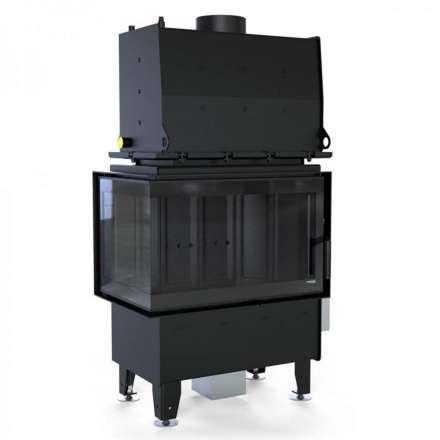 Каминная топка Defro Home RIVA SM BL SHORT угловая, с водяным контуром в Могилеве