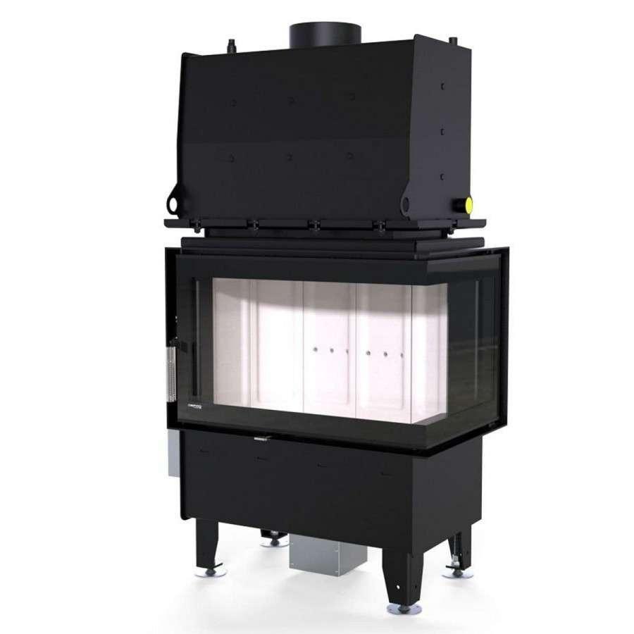 Каминная топка Defro Home RIVA SM BP SHORT угловая, с водяным контуром Амазонка бай фото в Могилеве