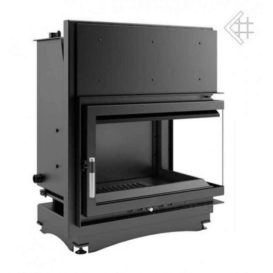 Каминная топка Kratki Oliwia/PW/BP/17/BS/W (угловое стекло справа, змеевик) Амазонка бай фото в Могилеве