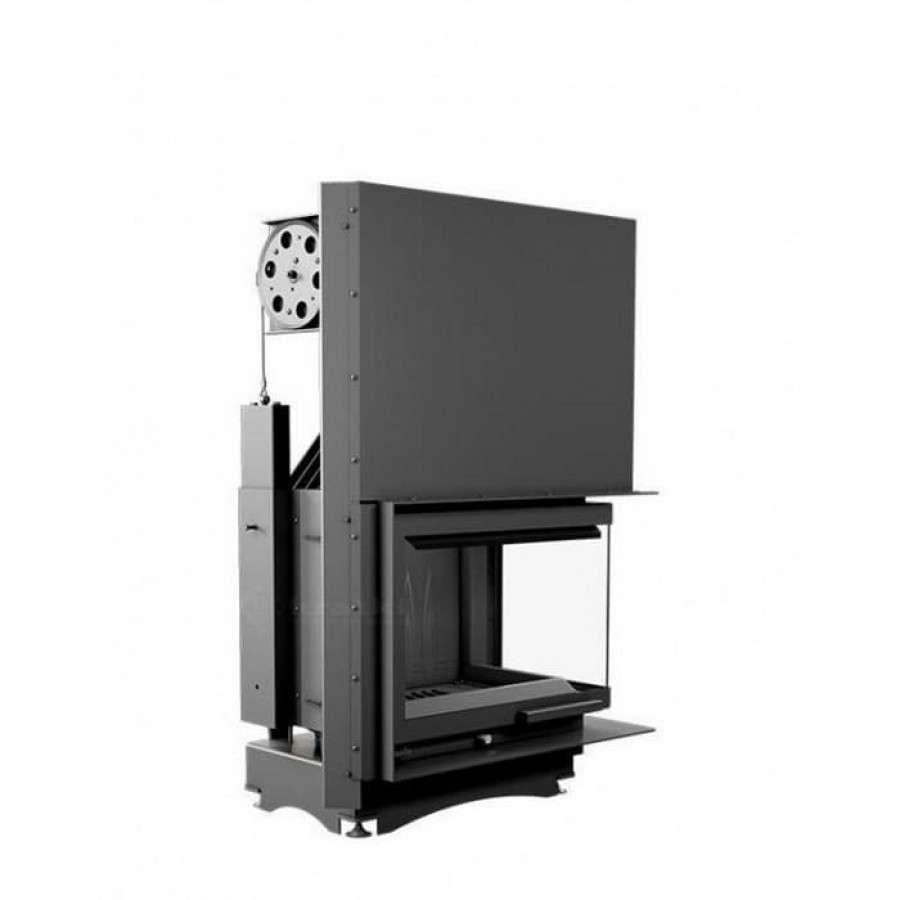 Каминная топка Kratki Maja/P/BS/G (угловое стекло справа,гильотина) Амазонка бай фото в Могилеве