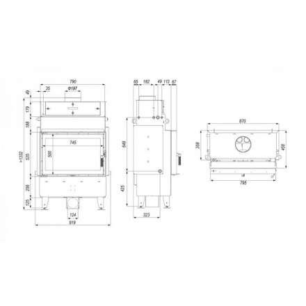Каминная топка Defro Home Navi ME с водяным контуром в Могилеве