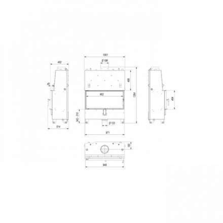 Каминная топка Kratki Lucy/PW/20/W в Могилеве