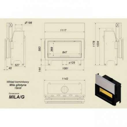 Каминная топка Kratki Mila/G в Могилеве
