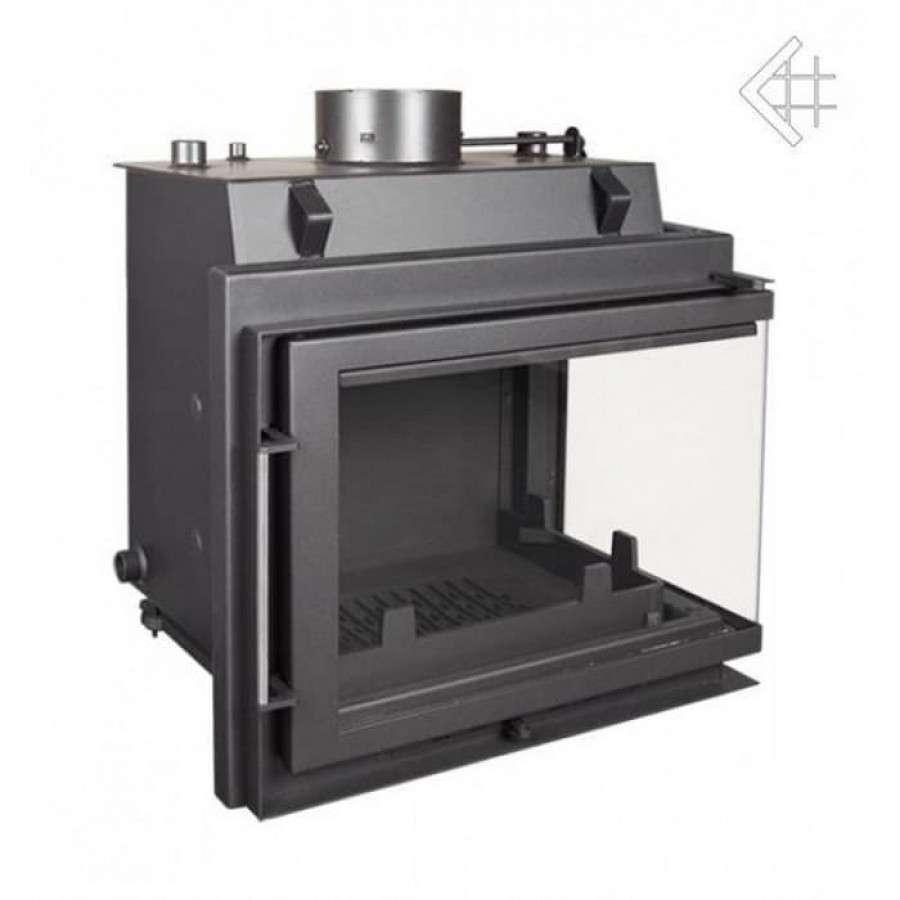 Каминная топка Kratki Maja/PW/BP/12/BS/W (угловое стекло справа, змеевик) Амазонка бай фото в Могилеве