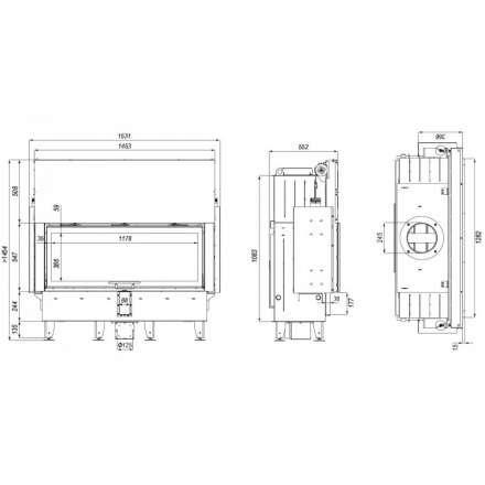 Каминная топка DEFRO HOME INTRA XLA G в Могилеве