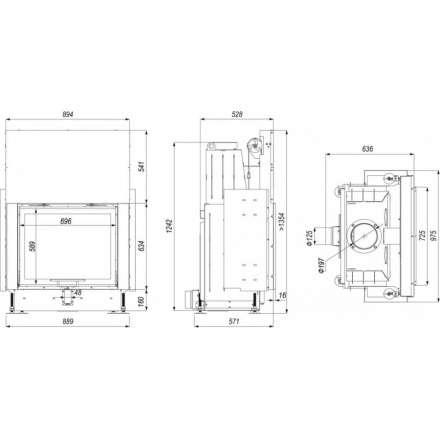 Каминная топка PORTAL ME G в Могилеве