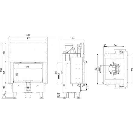 Каминная топка DEFRO HOME INTRA ME T G в Могилеве