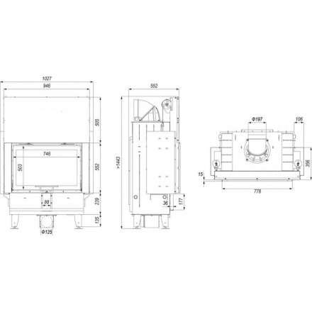 Каминная топка DEFRO HOME INTRA ME G в Могилеве
