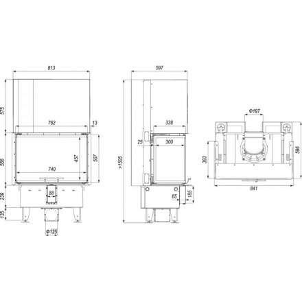 Каминная топка DEFRO HOME INTRA SM C G в Могилеве