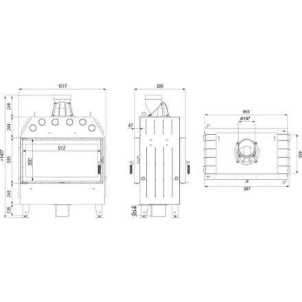 Каминная топка DEFRO HOME INTRA LA T в Могилеве