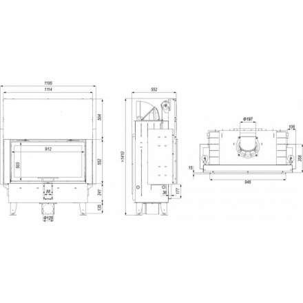 Каминная топка DEFRO HOME INTRA LA G в Могилеве