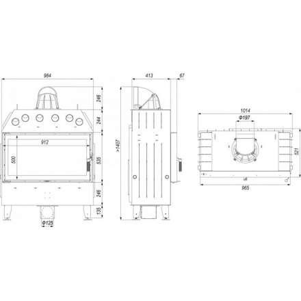 Каминная топка DEFRO HOME INTRA LA в Могилеве