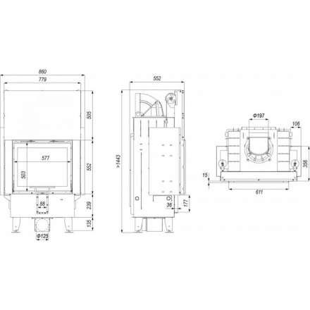 Каминная топка DEFRO HOME INTRA SM G в Могилеве