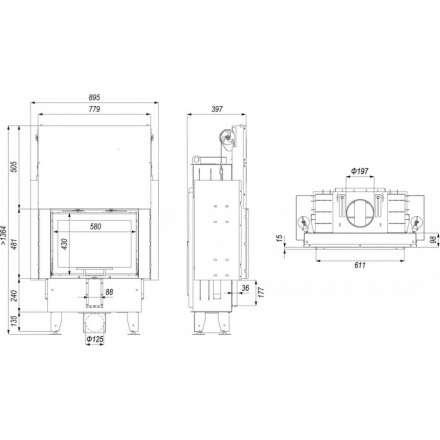 Каминная топка INTRA ME SLIM G в Могилеве