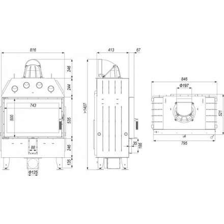 Каминная топка DEFRO HOME INTRA ME в Могилеве