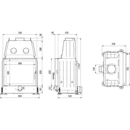 Каминная топка PORTAL ME в Могилеве